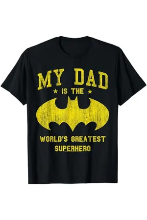 DC Comics Originals Batman My Dad Is Superhero Padre Papà Maglietta