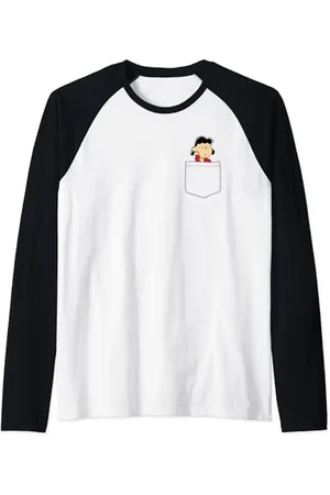 Peanuts Lucy - Tasca sintetica Maglia con Maniche Raglan