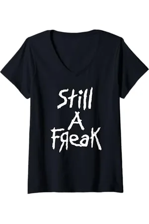 Korn Donna Still A Freak Maglietta con Collo a V Maglietta con Collo a V