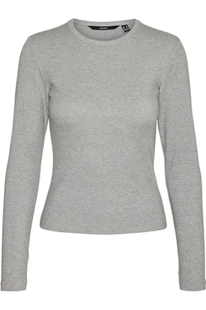 VERO MODA Vmchloe LS Maglietta a Maniche Corte Jrs Noos Lunghe, , XXL Donna