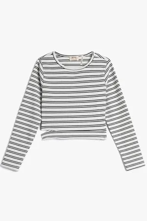 Koton Blouse Long Sleeve Crew Neck Cut out Detail Ribbed, Camicetta Ragazze, (0S0)