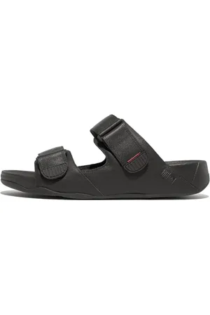 FitFlop Gogh Moc - Leather, Sandali a ciabatta Uomo, Nero (Black 001), 41 EU