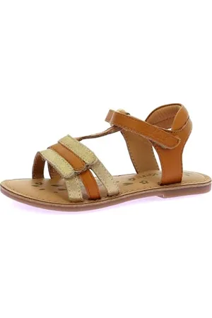 Kickers Diamanto, Sandali Bambina, Cammello d