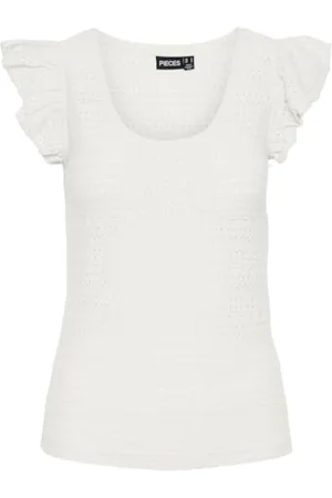 Pieces® Pckelma SL O-Neck Top BC, , S Donna