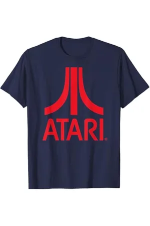 Atari Games Red Retro Vintage Gaming Fun Arcade Look Maglietta