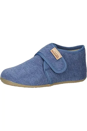 Living Kitzbühel Con Velcro per Neonati. Jersey Tinta Unita, Pantofole Unisex-Bambini, , 18 EU