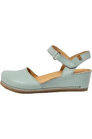 El Naturalista N5850 PICUAL, Sandali con Zeppa Donna, Blue, 37 EU