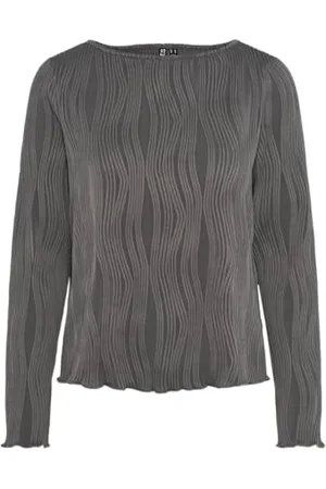 Pieces® Pcnannika LS Boatneck Top BC Maglietta a Maniche Lunghe, , L Donna