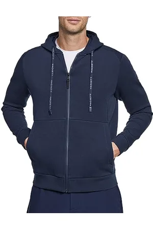 Hackett Hackett HS Viaggio HDY FZ Felpa con Cappuccio, (Navy), XS Uomo