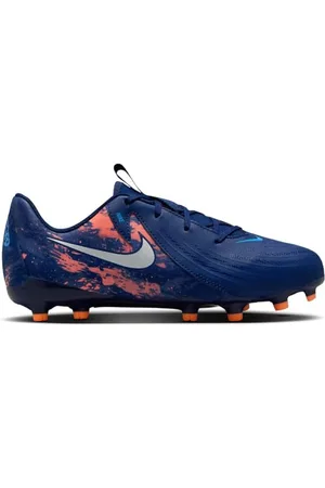 Nike JR Phantom GX II ACAD FG/MG EH, Scarpe con Lacci Unisex-Adulto, Blue Void/Chrome, 38.5 EU