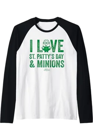 Minions I Love St Patty’s Day Maglia con Maniche Raglan