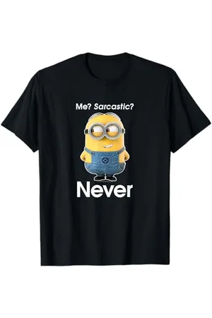 Minions Despicable Me Dave Me? Sarcastic? Never Maglietta