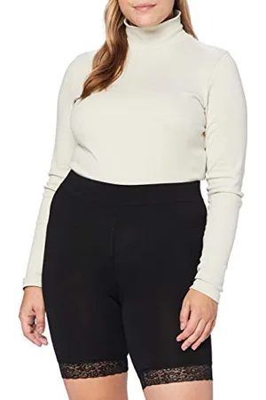 ONLY Cartime Shorts Life with Lace Noos Pantaloncini, Black, L-50/52 Donna