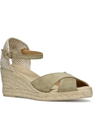 Geox D GELSA Low A, Sandalo con Zeppa Donna, , 38 EU