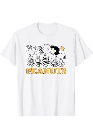 Peanuts Snoopy Lucy Linus Charlie Sally Woodstock Maglietta