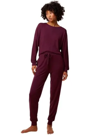 Triumph Donna Cozy Comfort Cozy Trouser, Deep Burgundy, 48