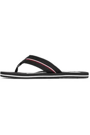Tommy Hilfiger Uomo Infradito Corporate Beach Sandal Ciabattine, (Black), 43