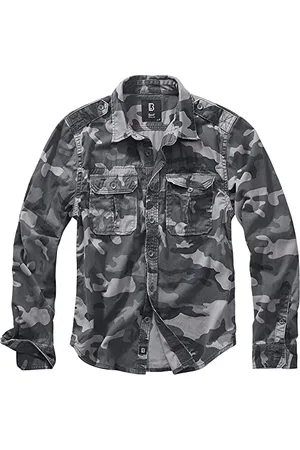 Brandit Vintage Shirt Long Sleeve, Uomo, , M