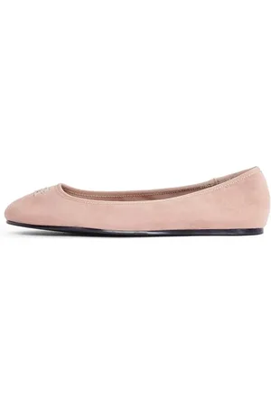 Tommy Hilfiger Donna Ballerine Hardware in Pelle Scamosciata, Marrone (Claystone), 38 EU