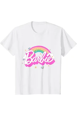 Barbie Bambino T-Shirt Ragazza Arcobaleno Tante Taglie + Colori Maglietta