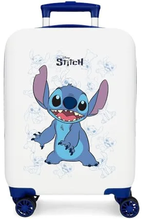 Disney Joumma Happy Stitch Valigia da cabina bianca 33 x 50 x 20 cm Rigido 2 kg Chiusura a combinazione laterale ABS 2 kg 33 L Bagaglio a mano, , Taglia unica, Valigia cabina