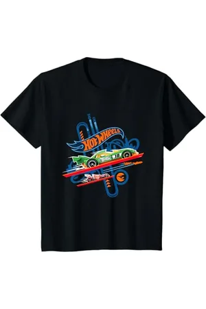 Hot Wheels Bambino Maglietta per Bambino, Ufficiale, Veloce Maglietta