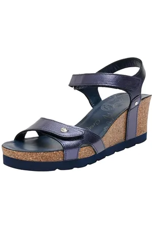 Panama Jack Julia Shine, Sandalo con Zeppa Donna, , 37 EU