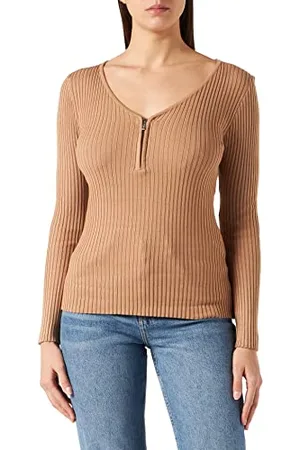Morgan Pull Fin col Rond Zip 182-maliko.m Maglione, , S Donna