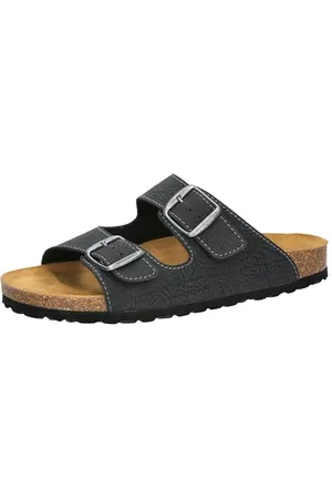 LICO Natural Elefo, Pantofole a Collo Basso Uomo, Nero (Anthrazit Anthrazit), 36 EU