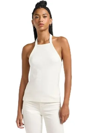 Lee Open Back Halter Top T-Shirt, , M Donna