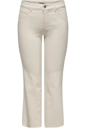 ONLY Onlann-Kenya MW CR AK Fla Ecru DNM Noos Jeans Flared Fit con Passanti per Cintura e Vita Media, , (M) W x 30L Donna