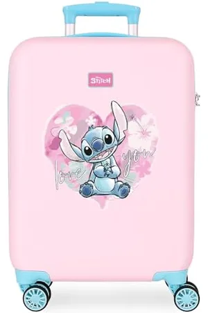 Disney Joumma Stitch Valigia da cabina rosa 38x55x20 cm Rigida 2 kg Lucchetto a combinazione laterale ABS 2 kg 35L Bagaglio a mano