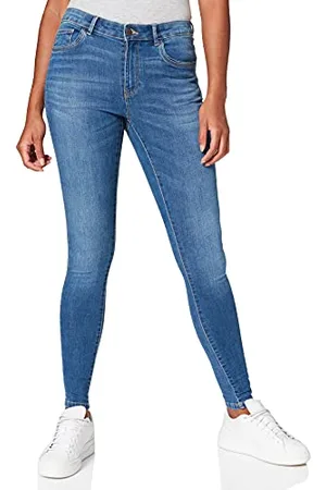 ONLY CARSALLY Life Reg SK BJ114-3 Pantaloni, Denim Blu Medio, 52W x 32L Donna