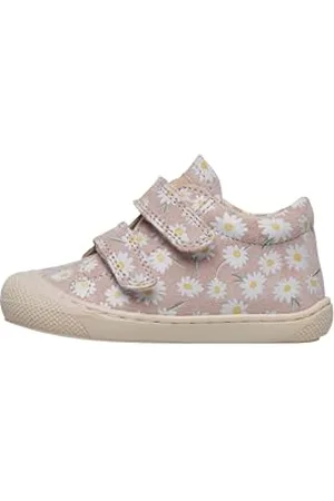 Naturino Scarpe Primi Passi in Suede con Stampa Margherite, Rosa 22