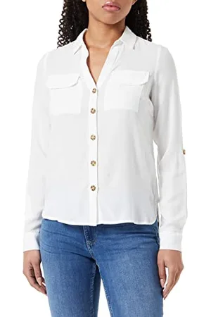 VERO MODA Vmbumpy-Maglietta New Noos Ptt L/S Camicia da Donna, , S Petite