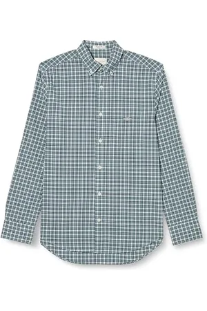 GANT Reg Poplin Small Check Shirt Camicia, , M Uomo