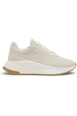HUGO BOSS TTNMEVO_Runn_SD, Scarpe da Ginnastica Donna, Light/Pastel Grey, 37 EU