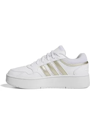 adidas Hoops 3.0 Bold Shoes, Scarpe Donna, Ftwr White/Cyber Met./Alumina, 36 2/3 EU