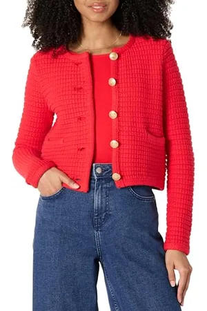 Amazon Maglione Cardigan Dal Peso Medio Con Vestibilità Regolare Donna, , XXL