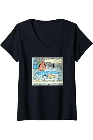 Disney Donna Pannello fumetto Sleeping Beauty Maglietta con Collo a V