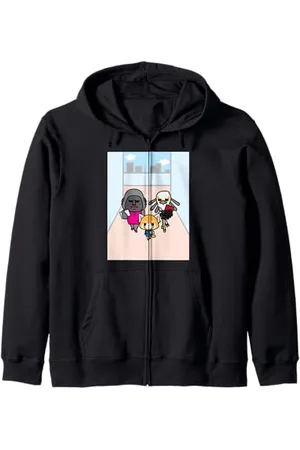 Sanrio Maglietta Aggretsuko Girl Gang Felpa con Cappuccio