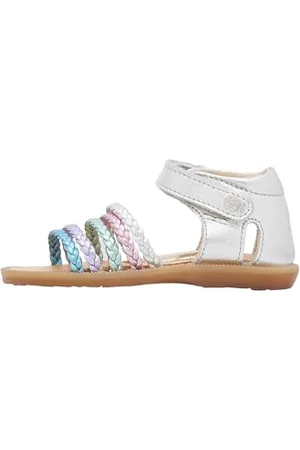 Naturino RUBINO-Sandali in pelle metallizzata, Argento-Rosa 21