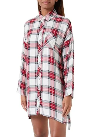 Emporio Armani Vestito da Notte da Donna, in Viscosa Tartan Natalizia Maglietta, , XL