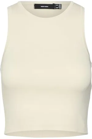 VERO MODA Vmginny SL O-Neck Crop Top Noos Lavorato a Maglia, , S Donna