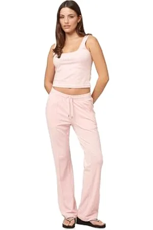 Juicy Couture Velour Track Pant with Diamante Branding Pantaloni Casual, , XS (Pacco da 12) Donna