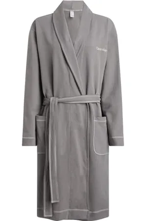 Calvin Klein Robe 000NM2504E Accappatoi, (Charcoal Grey), S-M Uomo