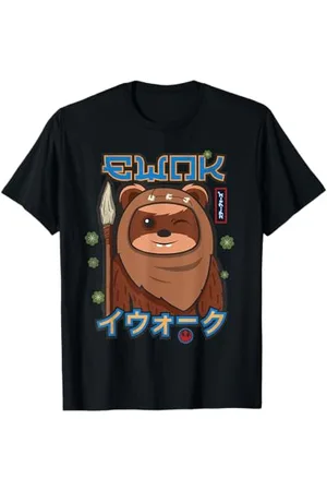 STAR WARS Kawaii Ewok Japan Cute Wicket W. Warrick Maglietta