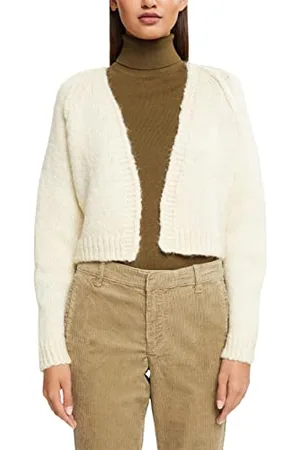 ESPRIT 102ee1i312 Maglione Cardigan, , L Donna