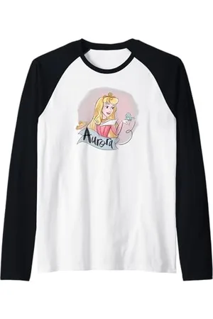 Disney La Bella Addormentata Principessa Aurora in abito rosa Maglia con Maniche Raglan
