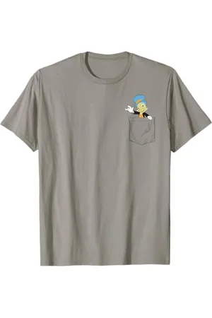 Disney Pinocchio Jiminy Cricket Faux Pocket Maglietta